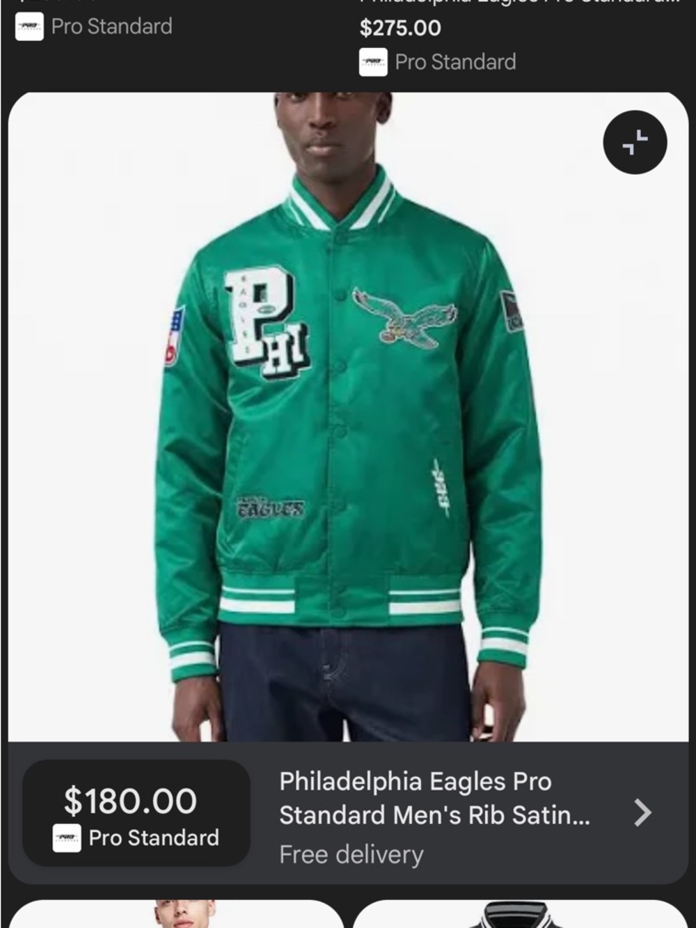 Green Eagles Varsity Jacket PRO standard bought for 240$
Selling for 130 $SMALL